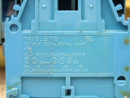 Various Mfr Terminal Block DIN Rail 600V 25A Lot of 95