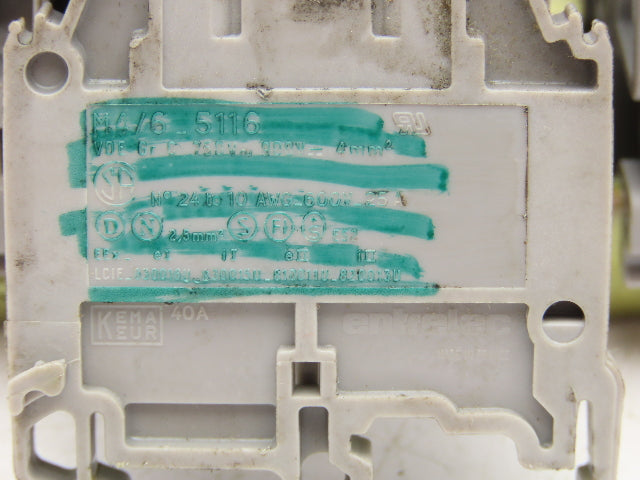 Various Mfr Terminal Block DIN Rail 600V 25A Lot of 95