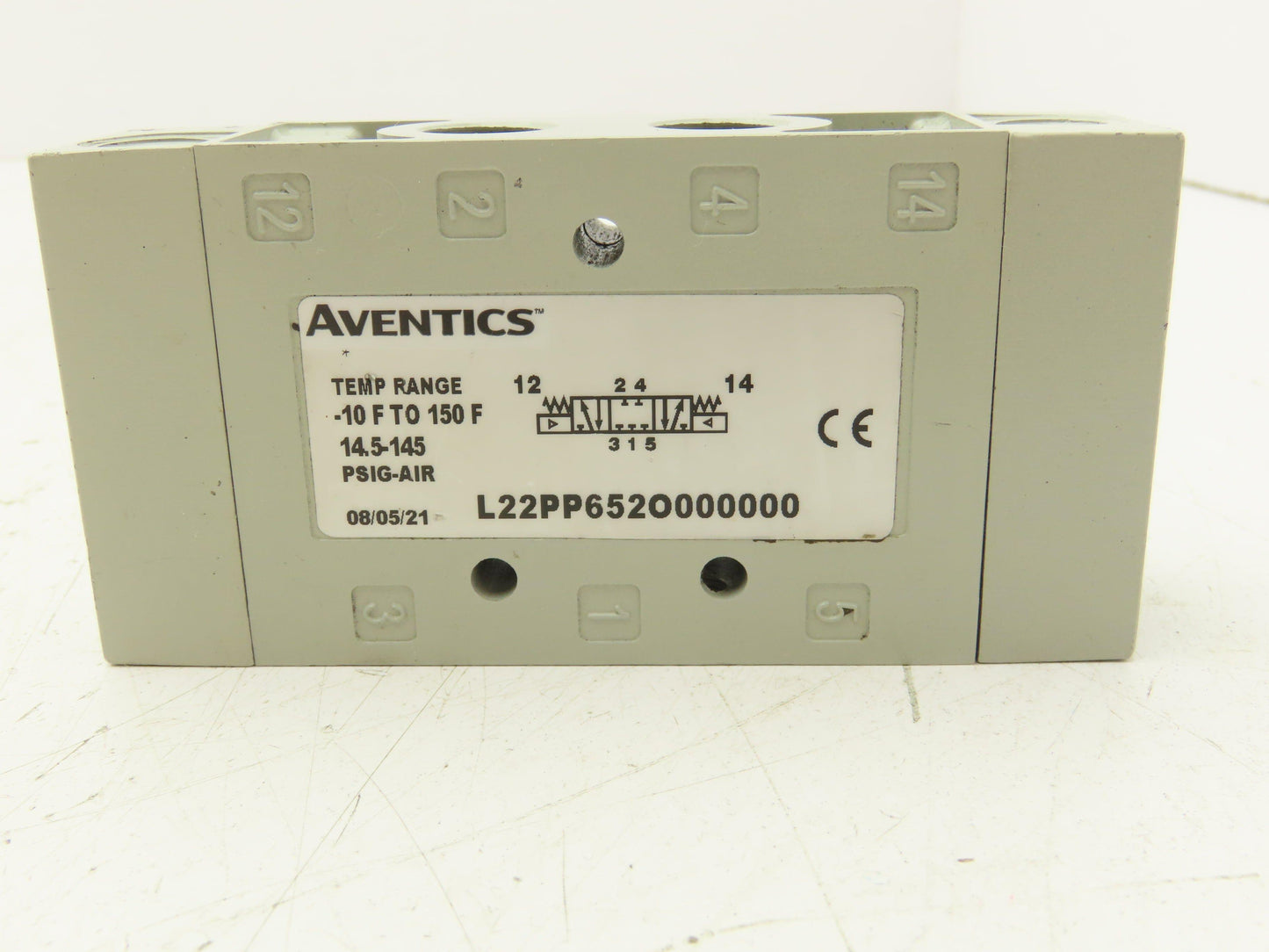 Aventics L22PP652O000000 Pneumatic Air Spool Valve 5/3 Type 1/4" NPT