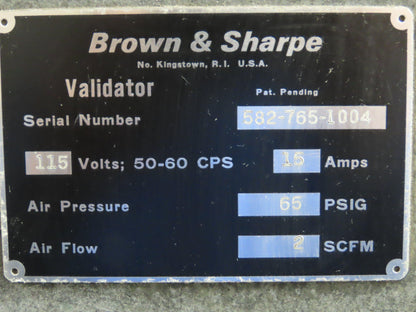 Brown Sharpe Granite Surface Inspection Plate 41-1/4 x 49 x 8" Stand Grade B