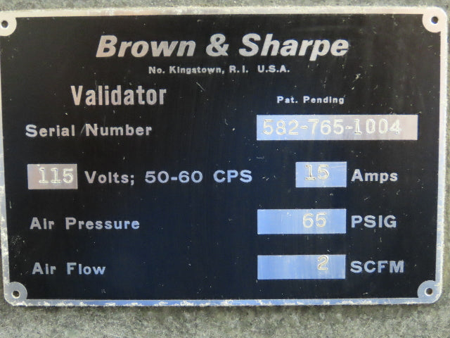 Brown Sharpe Granite Surface Inspection Plate 41-1/4 x 49 x 8" Stand Grade B
