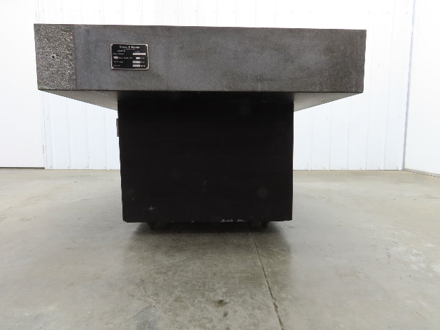 Brown Sharpe Granite Surface Inspection Plate 41-1/4 x 49 x 8" Stand Grade B