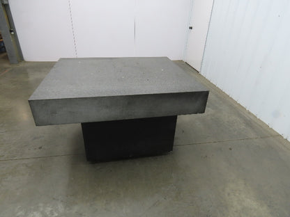 Brown Sharpe Granite Surface Inspection Plate 41-1/4 x 49 x 8" Stand Grade B