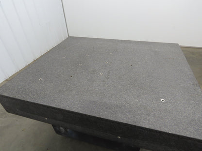 Brown Sharpe Granite Surface Inspection Plate 41-1/4 x 49 x 8" Stand Grade B