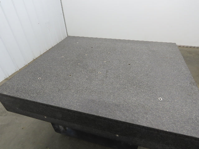 Brown Sharpe Granite Surface Inspection Plate 41-1/4 x 49 x 8" Stand Grade B