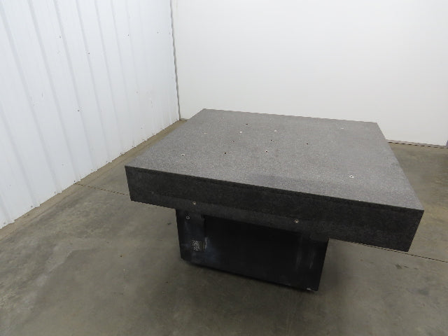 Brown Sharpe Granite Surface Inspection Plate 41-1/4 x 49 x 8" Stand Grade B