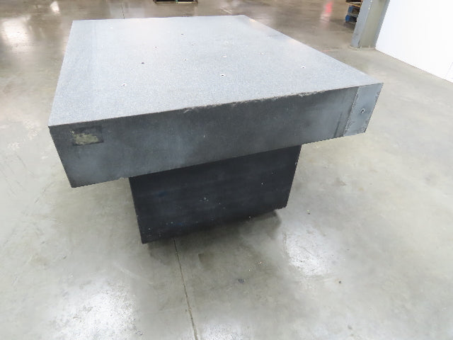 Brown Sharpe Granite Surface Inspection Plate 41-1/4 x 49 x 8" Stand Grade B