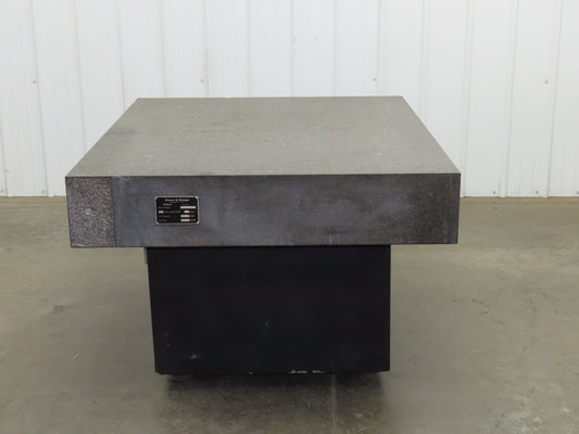Brown Sharpe Granite Surface Inspection Plate 41-1/4 x 49 x 8" Stand Grade B