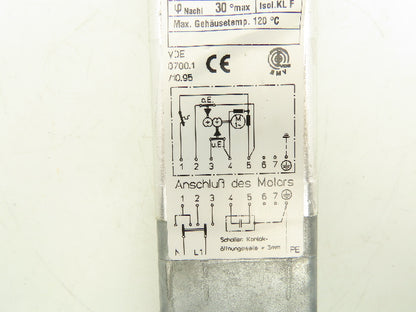 Dunkermotoren D554 Gear Motor 28 RPM 120W 110V 1PH 12mm Shaft