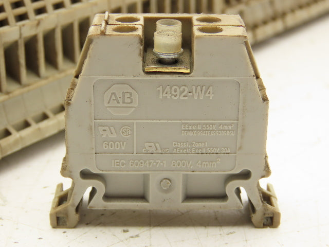 Allen Bradley Terminal Block DIN Rail 600V 4mm² Lot of 81