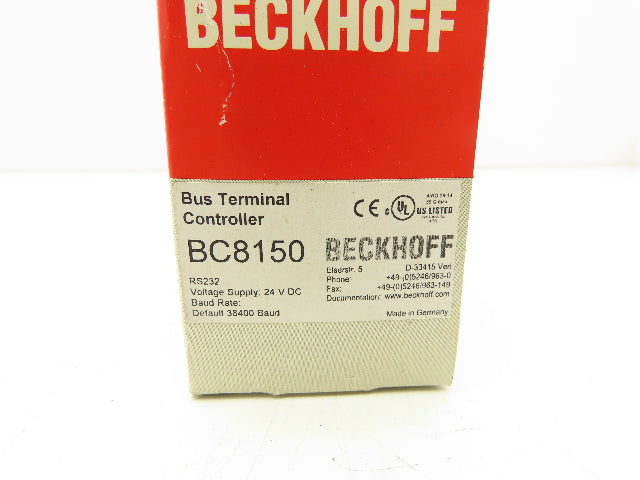 Beckhoff BC8150 Bus Terminal Controller 24VDC