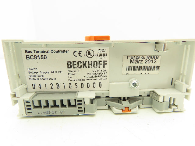 Beckhoff BC8150 Bus Terminal Controller 24VDC