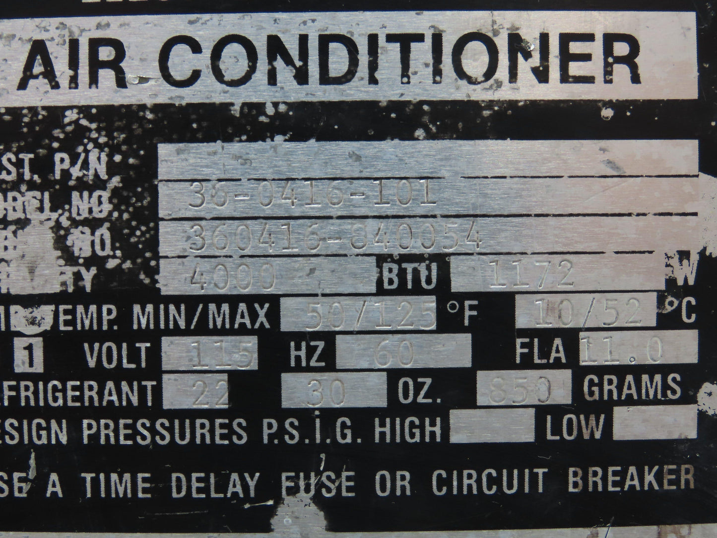 Mclean Midwest 36-0416-101 Electrical Enclosure Air Conditioner 4000 BTU 115V