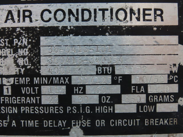 Mclean Midwest 36-0416-101 Electrical Enclosure Air Conditioner 4000 BTU 115V