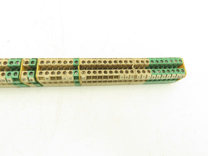Weidmuller Terminal Block 15mm DIN Rail 300V 10A 4mm² Lot of 90+