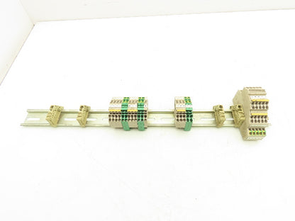 Weidmuller Terminal Block DIN Rail Mostly 4-pin Lot of 90+
