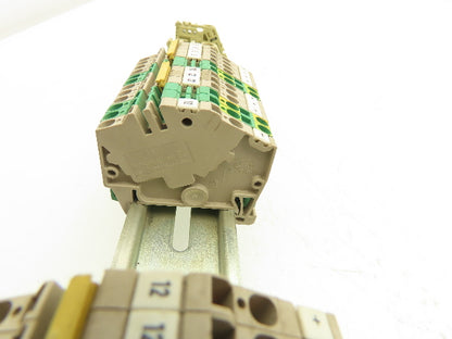 Weidmuller Terminal Block DIN Rail Mostly 4-pin Lot of 90+