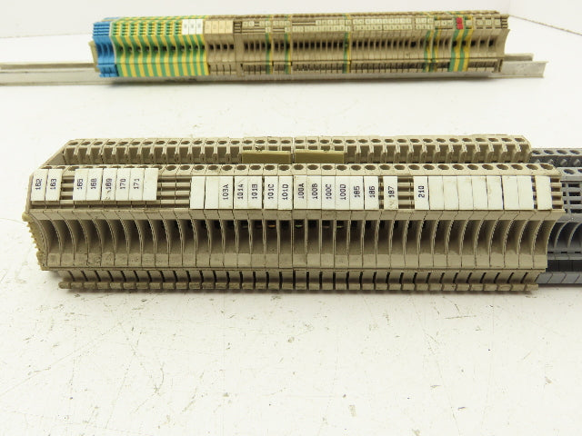 Weidmuller Terminal Block DIN Rail Mostly 4-pin Lot of 110+