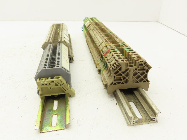 Weidmuller Terminal Block DIN Rail Mostly 4-pin Lot of 110+