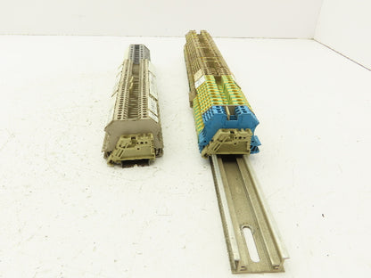 Weidmuller Terminal Block DIN Rail Mostly 4-pin Lot of 110+