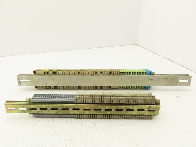Weidmuller Terminal Block DIN Rail Mostly 4-pin Lot of 110+