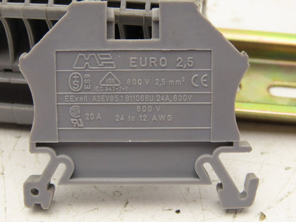 Weidmuller Terminal Block DIN Rail Mostly 4-pin Lot of 110+