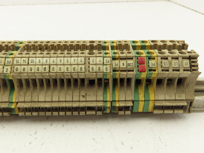 Weidmuller Terminal Block DIN Rail Mostly 4-pin Lot of 110+