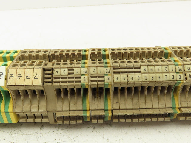 Weidmuller Terminal Block DIN Rail Mostly 4-pin Lot of 110+