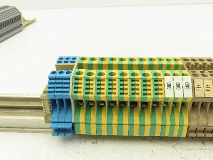 Weidmuller Terminal Block DIN Rail Mostly 4-pin Lot of 110+
