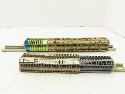 Weidmuller Terminal Block DIN Rail Mostly 4-pin Lot of 110+