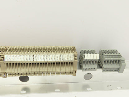 Weidmuller Terminal Block DIN Rail 1 Meter Lot of 110+