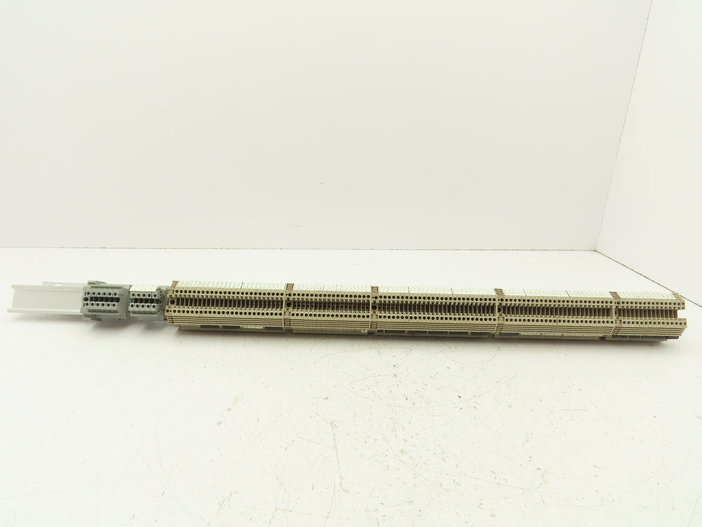Weidmuller Terminal Block DIN Rail 1 Meter Lot of 110+