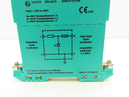 Pepperl+Fuchs Z728 Safe Snap Zener Barrier 28VDC 93mA 1 Channel Lot Of 5