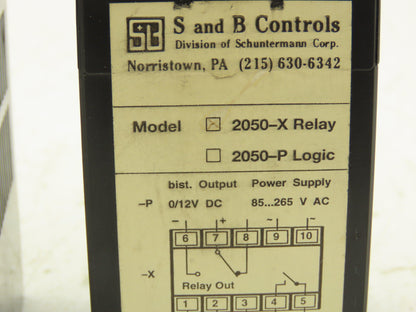 S and B Controls 2050-X Digital Temperature Meter Panel Lot of 2