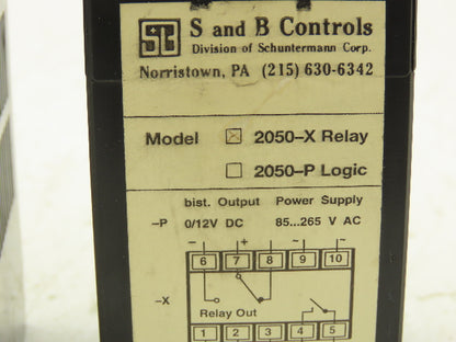 S and B Controls 2050-X Digital Temperature Meter Panel Lot of 2