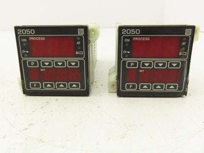 S and B Controls 2050-X Digital Temperature Meter Panel Lot of 2