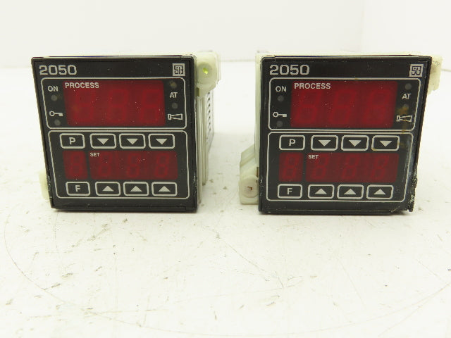 S and B Controls 2050-X Digital Temperature Meter Panel Lot of 2