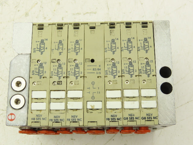 Metal Work Pneumatic NSV F8 G8 H8 SES NC Solenoid Valve Island Multimach