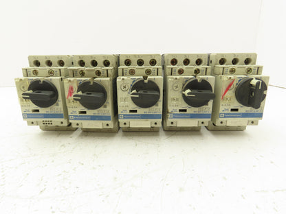 Telemecanique GV2-P10 Motor Starter Circuit Breaker 4-6.3A 3 Pole Lot of 5
