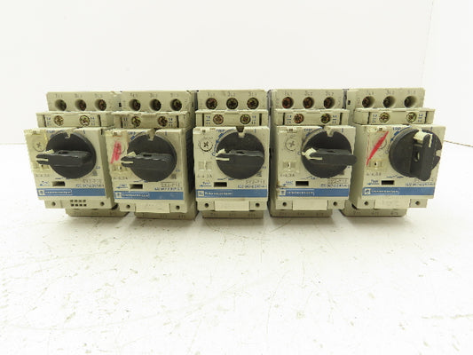 Telemecanique GV2-P10 Motor Starter Circuit Breaker 4-6.3A 3 Pole Lot of 5