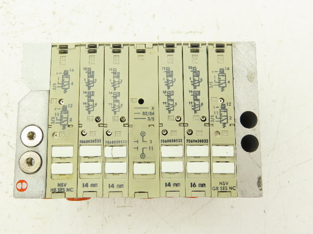 Metal Work Pneumatic NSV F8 G8 H8 SES NC Solenoid Valve Island Multimach