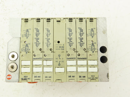 Metal Work Pneumatic NSV F8 G8 H8 SES NC Solenoid Valve Island Multimach