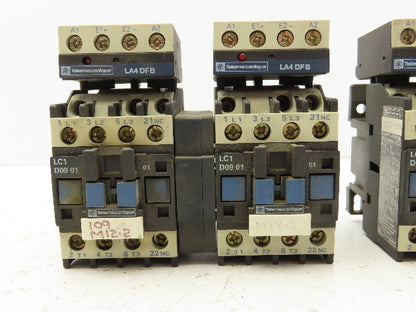 Telemecanique Motor Starter Reversing Contactor 575V 7.5HP 25A 3 PH Set Lot of 2