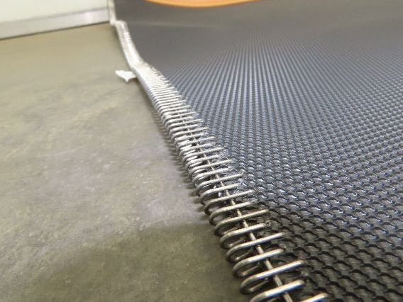 Transnorm TS1500/140 90° Conveyor Flat Belt 35"W x 72"IR B7235S96G90FC/140PG