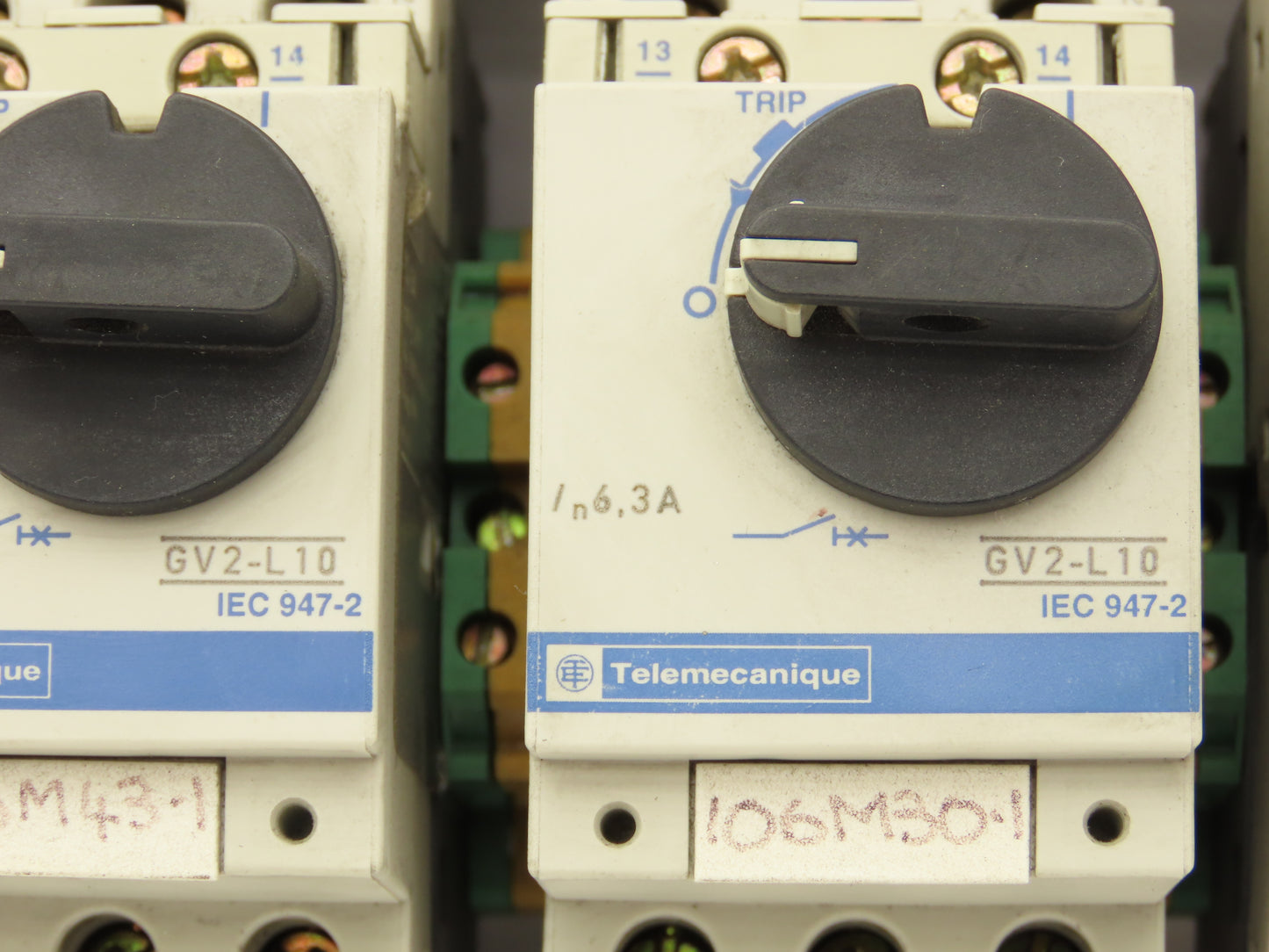 Telemecanique Contactor Rail Terminals Bus Bar 575V 6A 3 PH Lot of 4