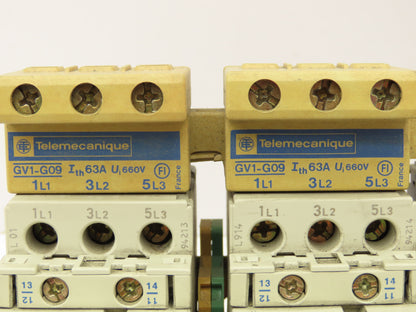 Telemecanique Contactor Rail Terminals Bus Bar 575V 6A 3 PH Lot of 4