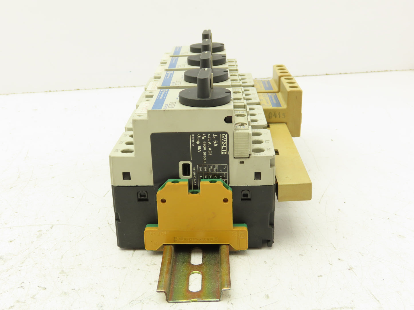 Telemecanique Contactor Rail Terminals Bus Bar 575V 6A 3 PH Lot of 4