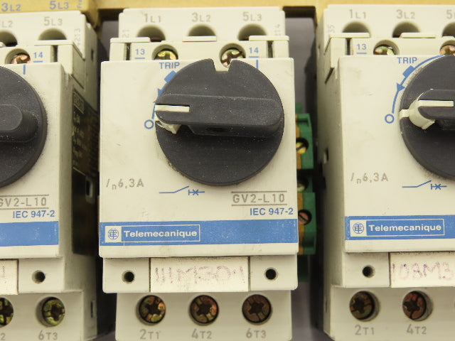 Telemecanique Contactor Rail Terminals Bus Bar 575V 6A 3 PH Lot of 4