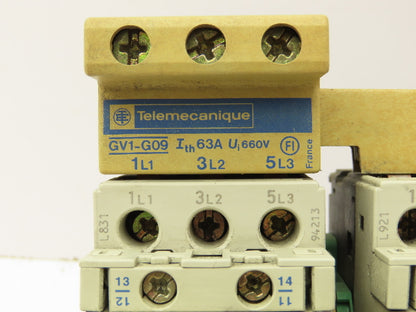 Telemecanique Contactor Rail Terminals Bus Bar 575V 6A 3 PH Lot of 4