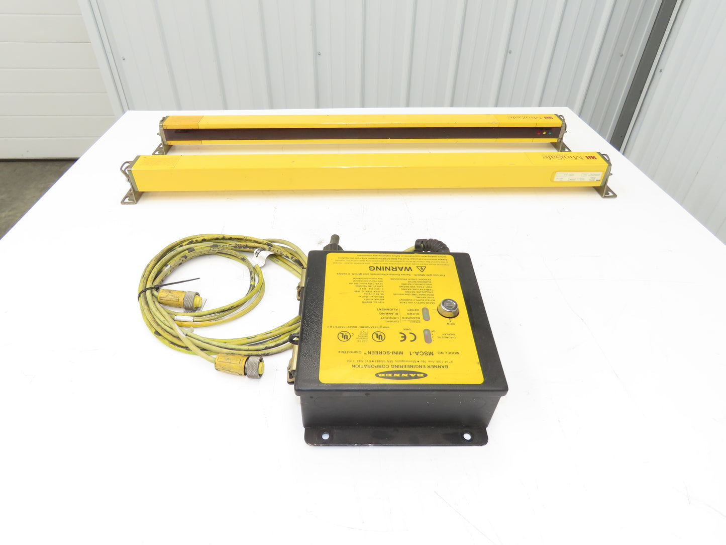 STI MiniSafe Banner MS4500 Light Curtain Transmitter & Receiver MS4532R/MS4532X